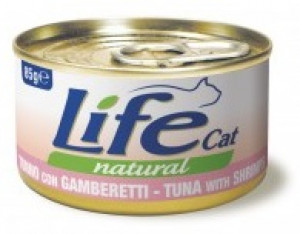 LIFE CAT TUNA with SHRIMPS - konservi kaķiem 6 x 85g